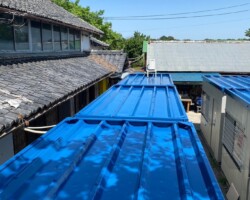コンテナ屋根塗装